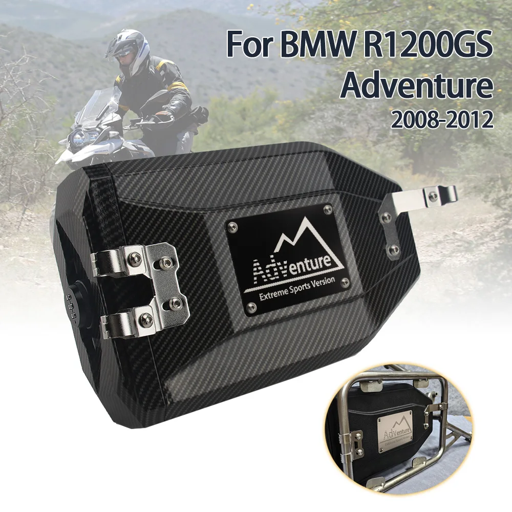 

Motorcycle Waterproof Tool Box For BMW R1200GS Adventure 2008-2012 Carbon 4.2 Liters Side Toolbox Password Lock