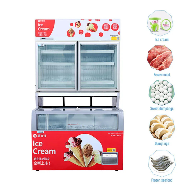 Small Ice Cream Showcase Freezer Ice Cream Display Freezers Price 156l  Slide Glass Door Fridge Freezers For Sale - Tool Parts - AliExpress