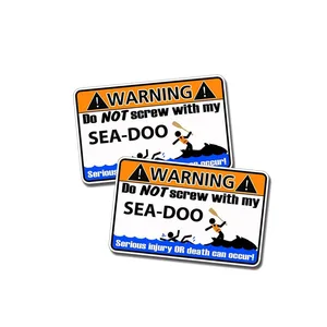 DO NOT SCREW WITHE MY SEA DOO Funny Car Sticker PVC Decal Decal JDM Car Sticker DIY Car Styling Auto Accessories Cover Scratches