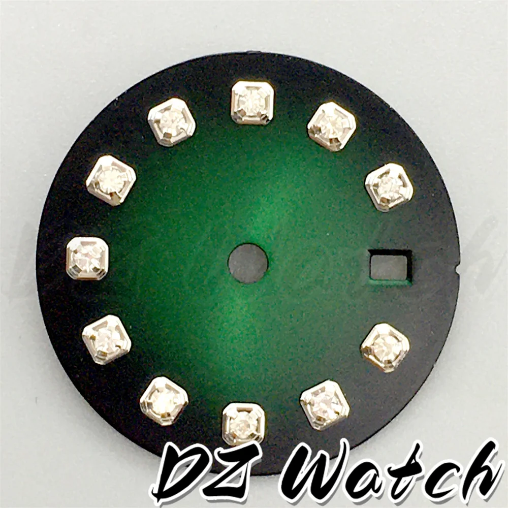 Stunning 20.5mm Multicolor Sunburst Watch Dial with Diamond Markers and Date Window
