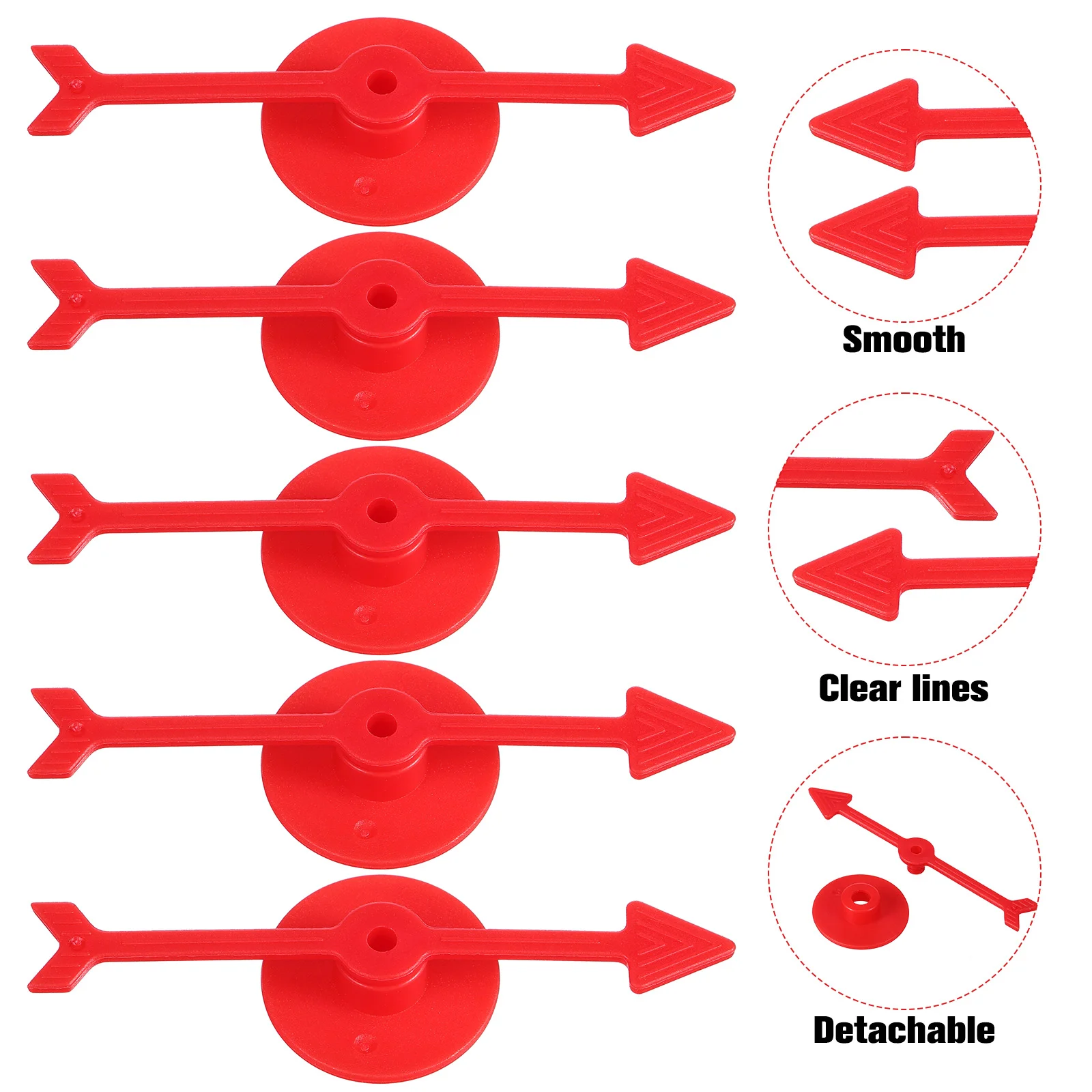 Red Plastic Game Arrow Rotating Board Game Accessories Chess Games Replacement Pointers Arrows For Entertainment 25 Pcs