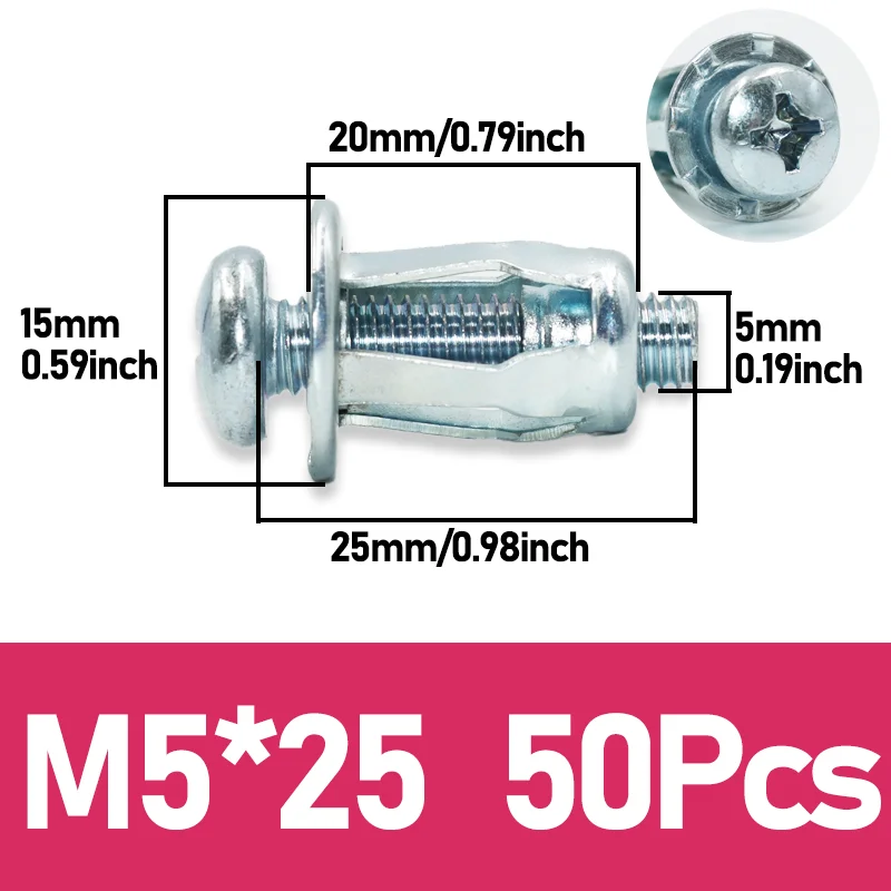 M5x25 (50Pcs)