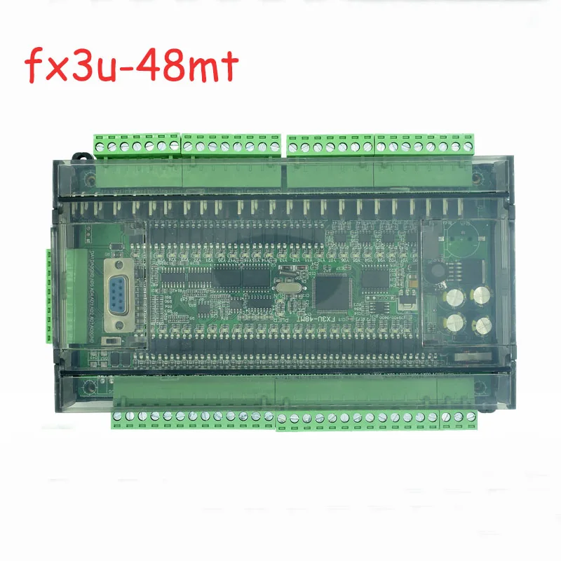 Controlador Industrial da Placa de Controle Programável Doméstico Pequeno Simples Controlador do Plc com 485 Fx3u48mt