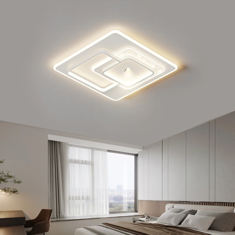 2023 nowa, nowoczesna, prosta lampa sufitowa LED oprawa do salonu z pełnym spektrum ochrony oczu inteligentna dekoracja domu