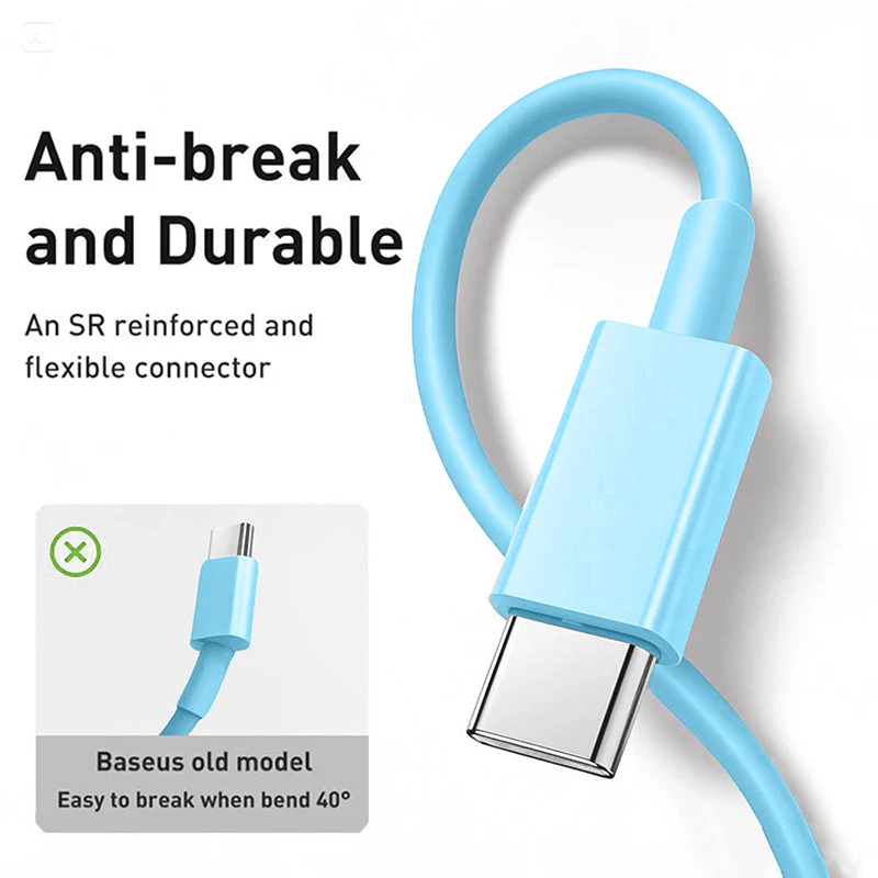 5-10개 USB C to C 컬러 케이블 (애플 폰 15, 삼성 60W PD 고속 충전 안드로이드 C타입 와이어 코드 케이블 액세서리)