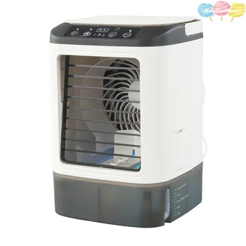 Mini ventola di raffreddamento a spruzzo di vendita calda Home Mobile portatile Desktop Air Cooler silenzioso vortice colorato luce aria condizionata ventola 1