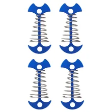 

4Pcs Outdoor Camping Tent Stakes Fishbone Tent Nails Spring Hook for Camping