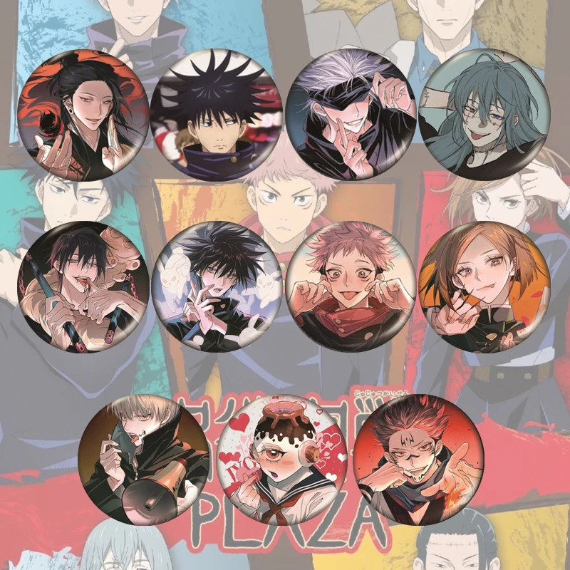 

Anime Jujutsu Kaisen Cartoon Badge Boys Pins Peripheral Clothing Accessories Backpack Decoration Fans Collection Jewelry