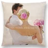 DIY Logo Custom Cushion Cover Baby Family Pets Pillow Case Luxury Brand Customized Throw Pillow Cover Linen Housse 3