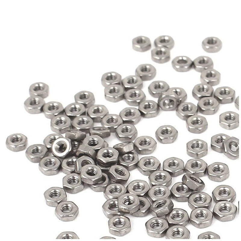 60Pcs Silver M2 X 40Mm Round Head Screws Bolt & 100Pcs Metric M2 Hex Nuts 304 Stainless Steel Fastener