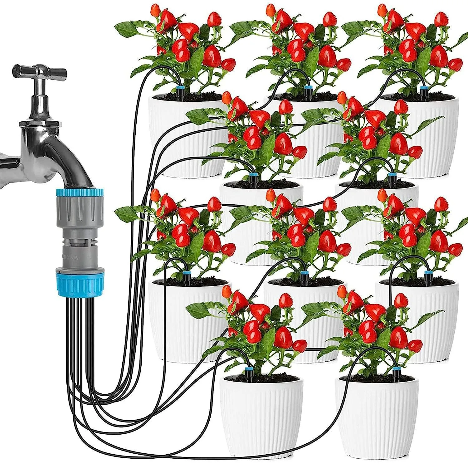 For Business Trips Use The 10-Piece Drip Watering Kit For Household Use To Water Succulent Potted Plants Through Drip Irrigatio - 2
