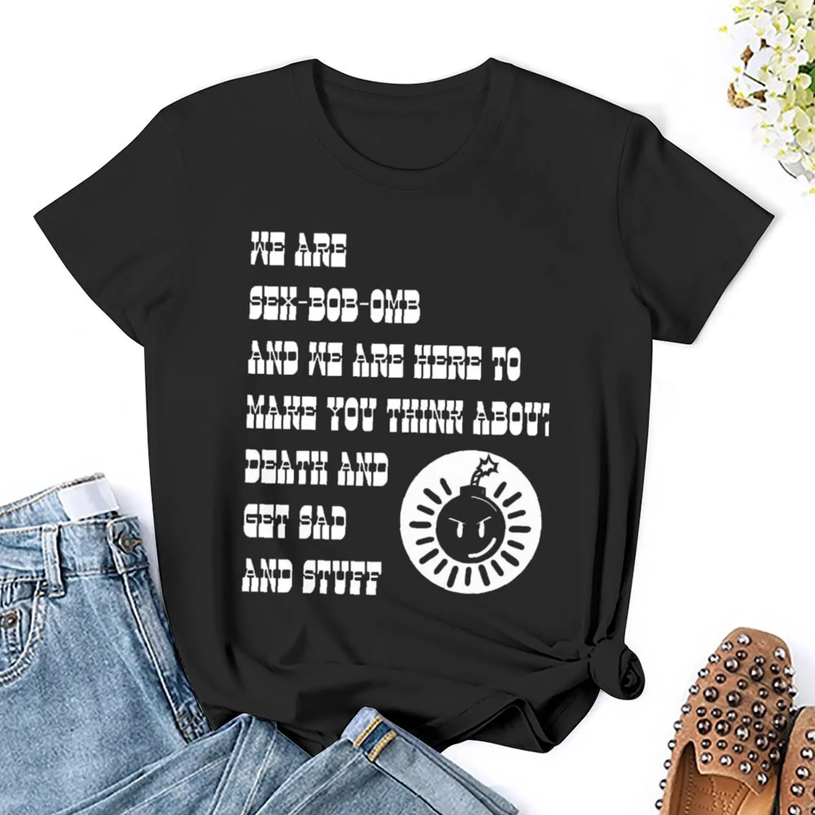 Girocollo Siamo Sex Bob Omb Scott Pilgrim Vs. The W T-Shirt Sport Tees Vintage Funny Novità Home