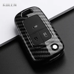 Premium ABS Carbon Fiber Style Car Key Case Cover (3 Btn Carbon)