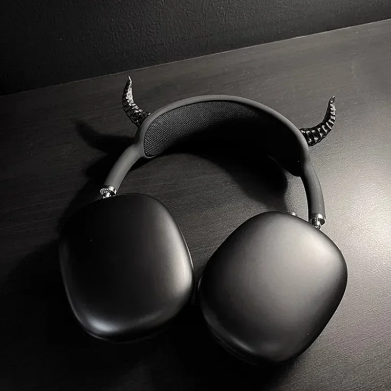 AirPods Maxケースカバー用デビルホーン、Y2Kヘッドホンケース