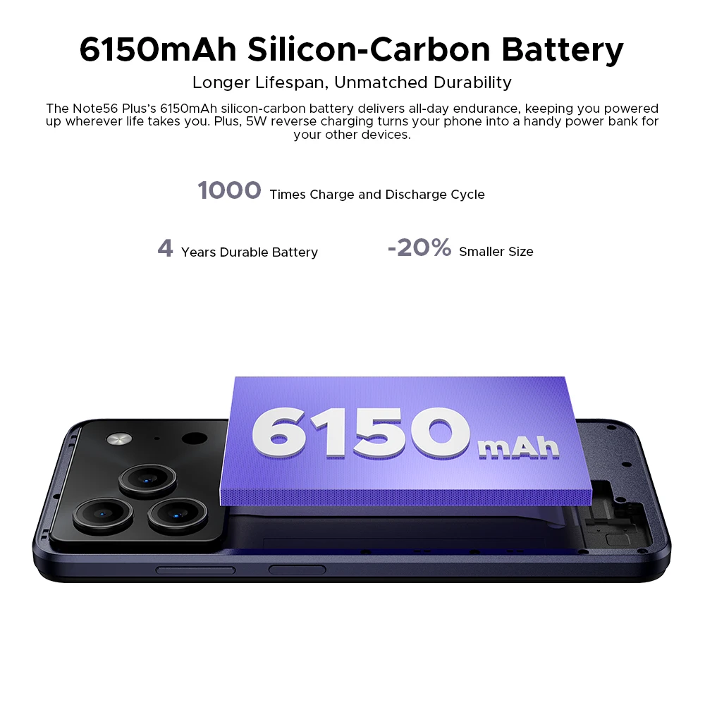 グローバル版 DOOGEE Note56 Plus スマートフォン Android 16 48GB+