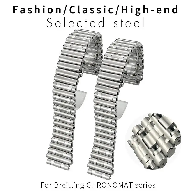Pcavo 316L Cinturino In Acciaio Inossidabile Di Alta Qualità 22Mm Adatto Per Breitling 42Mm Quadrante Bracciale Chronomat B01 Orologio In Metallo Arge