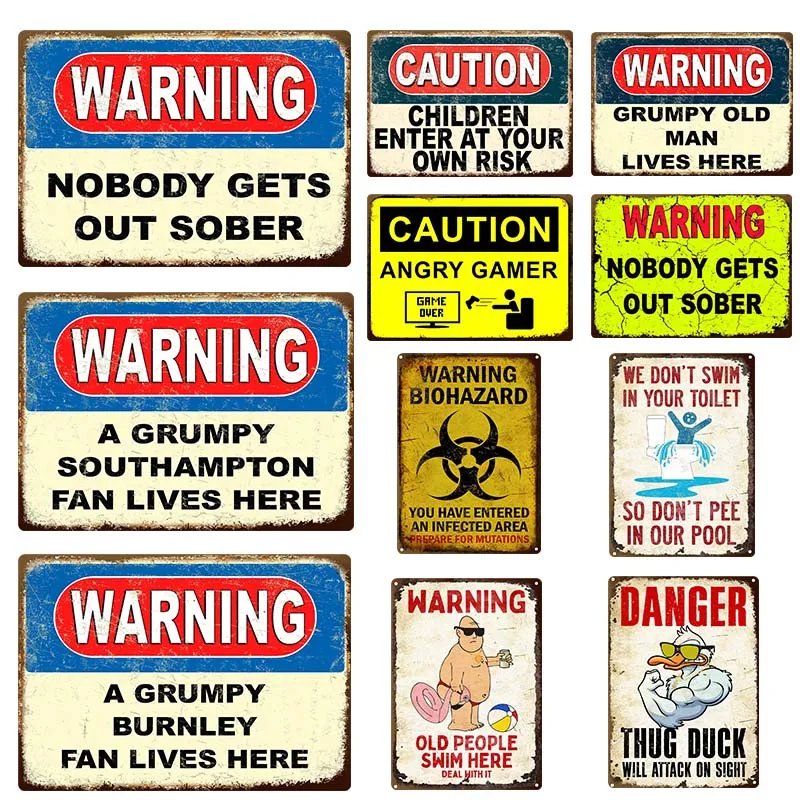 Man Cave Rules Top 10 Gameroom Bar Pub Novedad Cartel De Lata 8 X 12 Pulgadas (YFM61