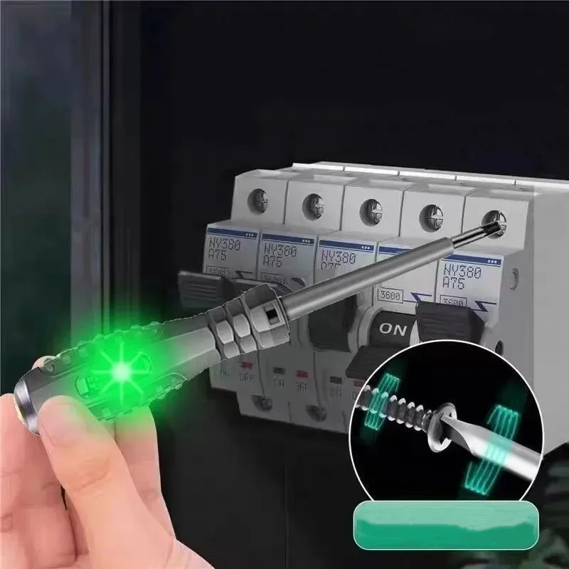 단어/십자 드라이버 네온 전구 표시기 미터 전기 펜 절연 전기 하이라이트 포켓 테스터 펜 도구