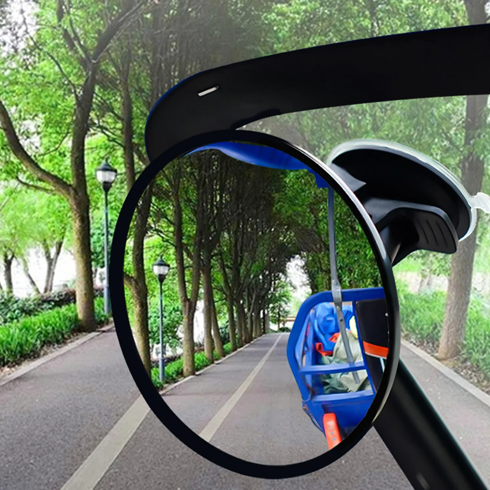 Universal Interior Rear View Mirror 360 Degree Adjustable Baby Rearview Mirror With Suction Cup Wide-angle Auto Accessories blind spot mirror wide angle mirror