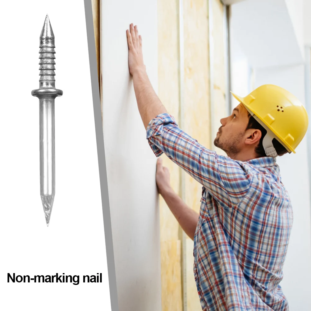 100 PCS Skirting Board Nails, Double Headed Skirting Thread Seamless Nail Skirting Line Special