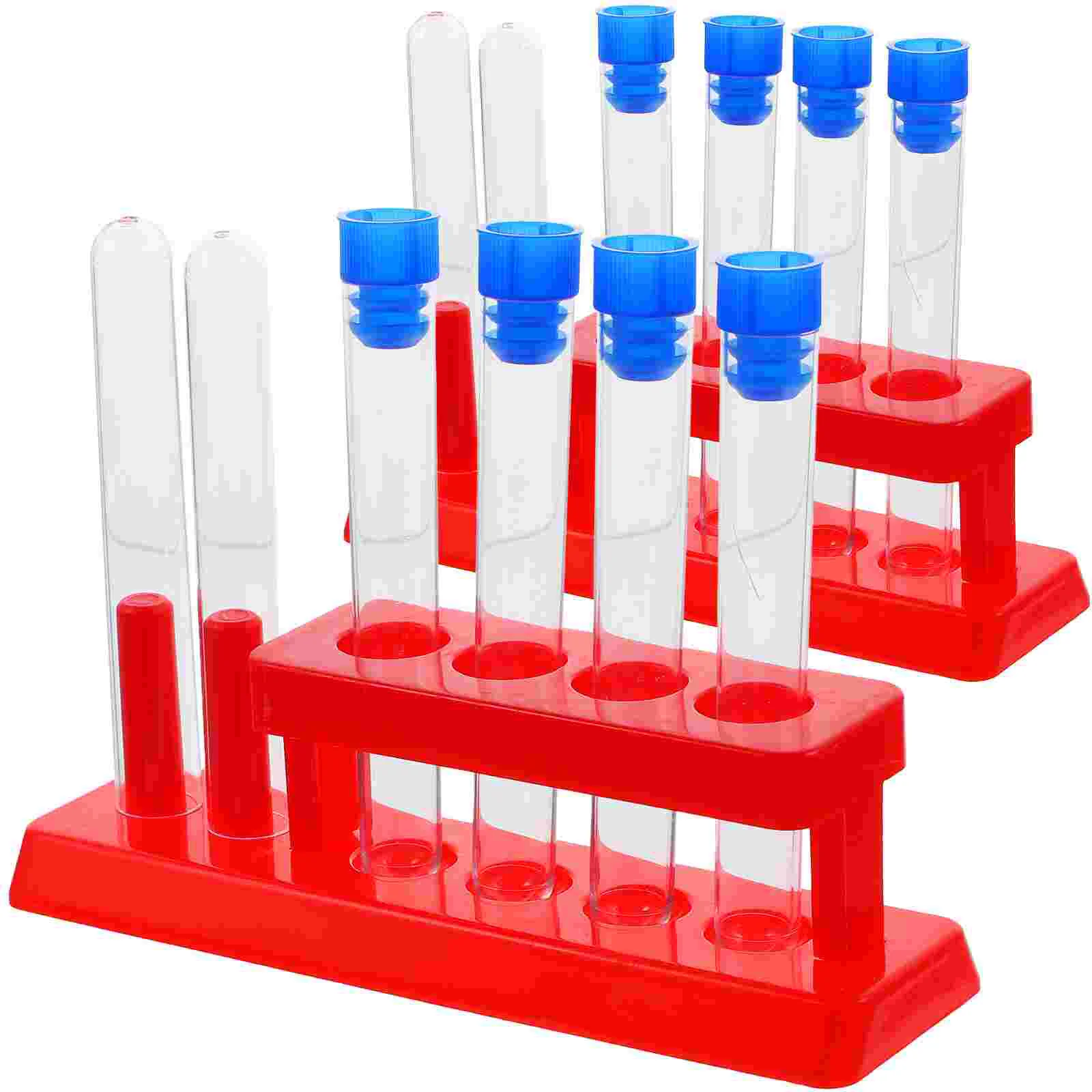 

Laboratory Testing Tubes Vials Liquid Tubes With Storage Rack Manual Science Chemical Experiment Teaching Equipment