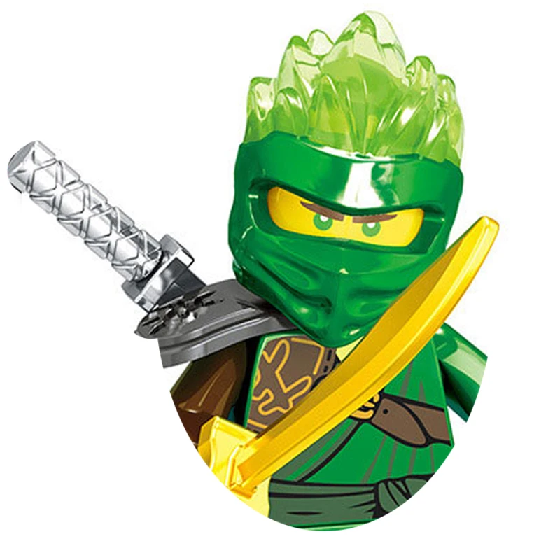 Ninja Figures Garmadon Jay Zane Kai Nya Lloyd Samukai Cole Harumi Ultra Violet Pyro Snake Building Block Kids Toy