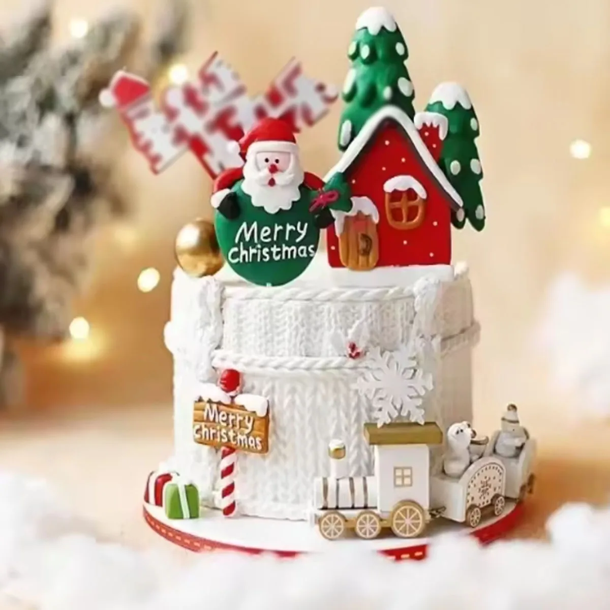 Christmas Train Decor Mini Ornament