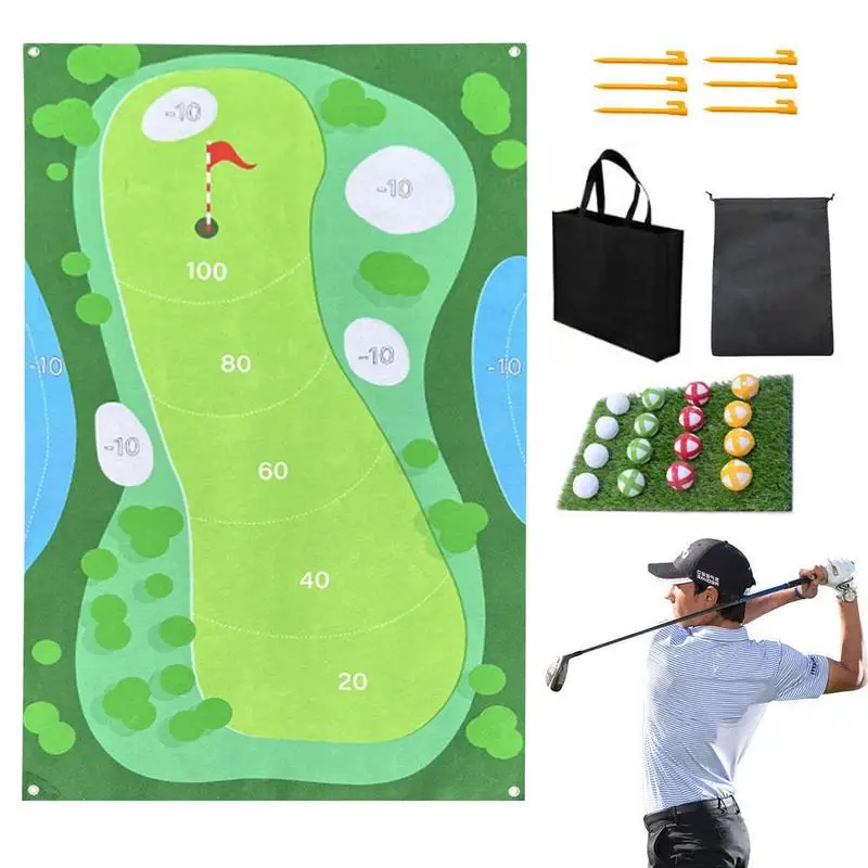 Indoor Golf Chipping Mat, Outdoor Practice Mats, Soft and Durable Golf