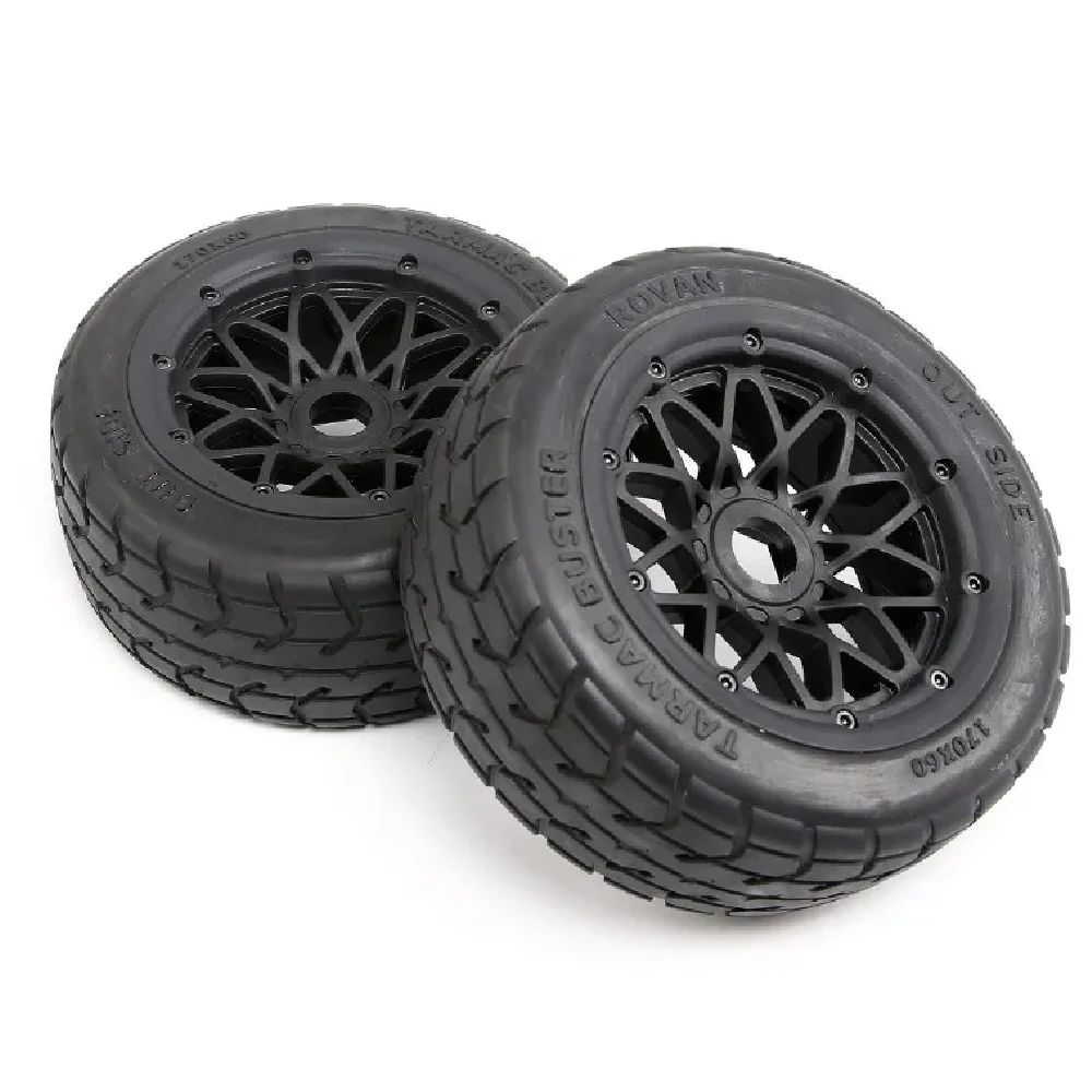 1/5 Scale Baja 5B Road Wheel and tires thicker Tarmac Buster tires-Front 85446 FOR HPI KM RV BAJA 5B SS