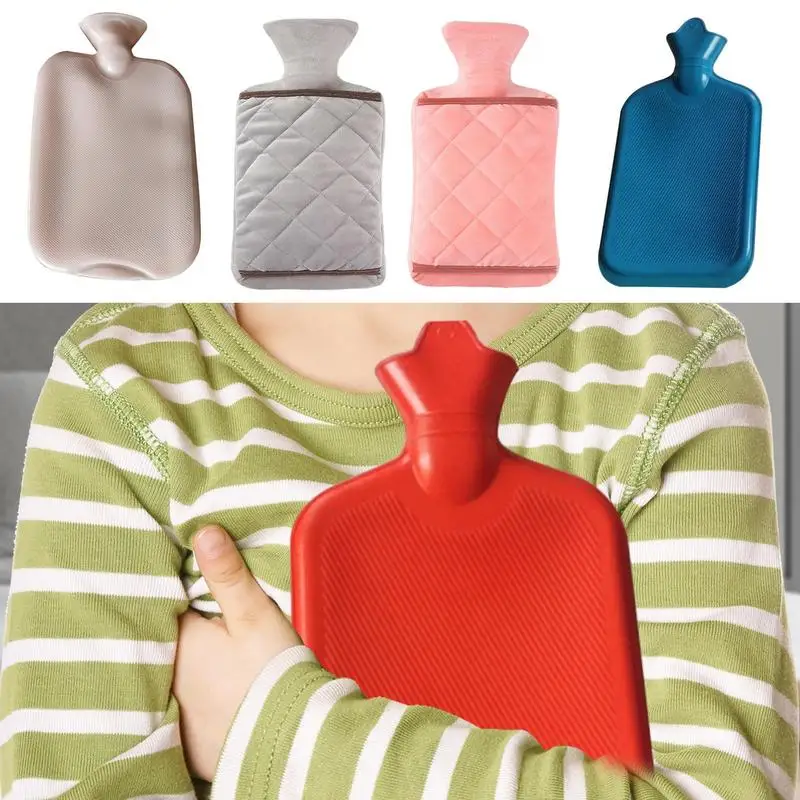

Hot Water Bag PVC Warm Water Bottle With Double Hand Design Hot Water Bag For Hand Feet Warmer Neck And Shoulder Reusable Pack