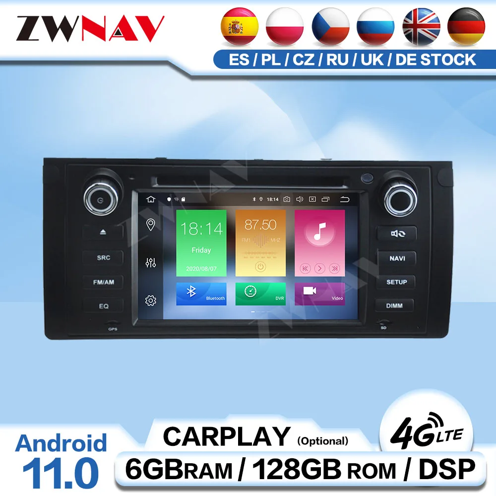 

Автомагнитола для BMW M5 E39 1995 1996 1997 1998 1999 2000 2001 2002 Android Carplay 2 Din Автомобильный экран Мультимедиа авто