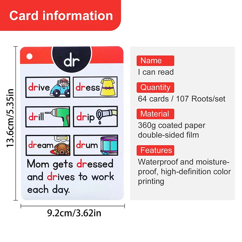 1 قطعة مونتيسوري الإنجليزية الصوتيات بطاقات التعلم...