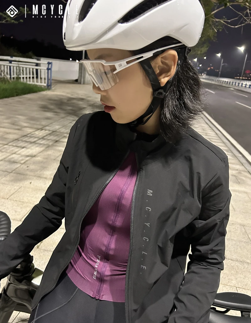 Cycling Bicycle Clothing Wear Rear Mesh Women Bike Windbreaker Jacket Waterproof Men's Cycling Windbreaker jacket