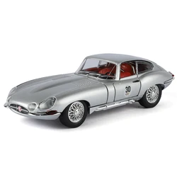Jaguar E - Type Classical Toy Car Diecast Alloy Miniature with Sound & Light - Collector's Edition Gift (Silver)