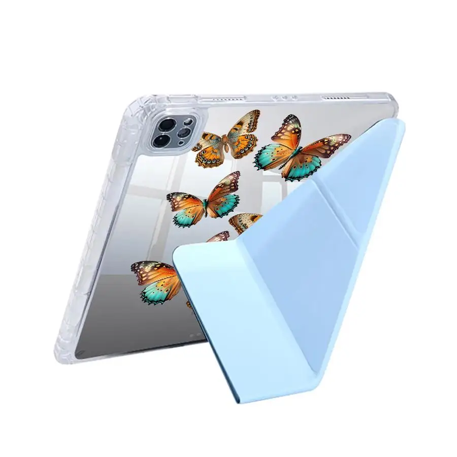 Vibrant Butterflies Y-Fold Tablet Case with Stand Feature