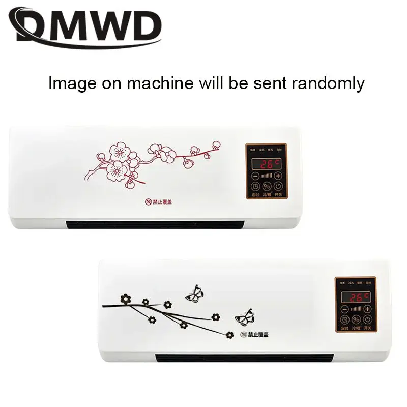 Thermostatic Air Warmer Desktop Wall-mounted Dual-purpose Fan Touch Panel Remote Control Heating Machine Natural Hot Wind Adjust 3