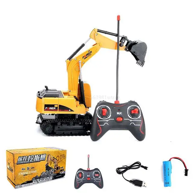 Remote Control Alloy Excavator Bulldozer Dump Truck Toy Engineering Vehicle Combination Simulation Engineering Vehicle Model Toy 5