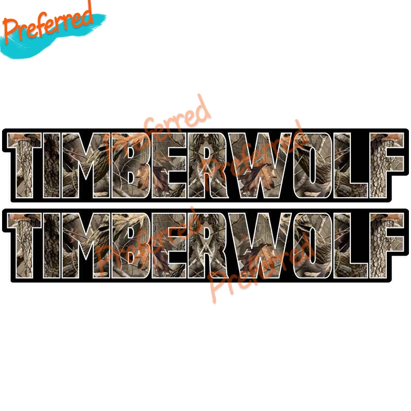 2 X Timberwolf Camo Serbatoio Del Gas Adesivo Decalcomania Grafica Atv Quad 250 350 500 Plastica 4X4