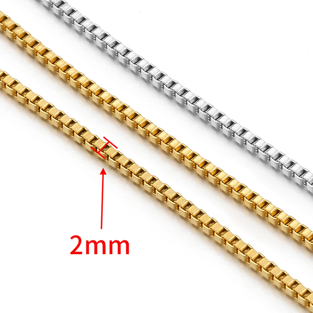 1M Edelstahl Trend Hohl Rechteck Box Kette für Halskette Armband für DIY Männer Schmuck Machen Erkenntnisse Tasche Kette liefert – Detail 13