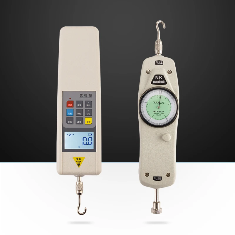 

Digital electronic digital display push-pull force gauge/pointer force measuring instrument 500N kg Newton