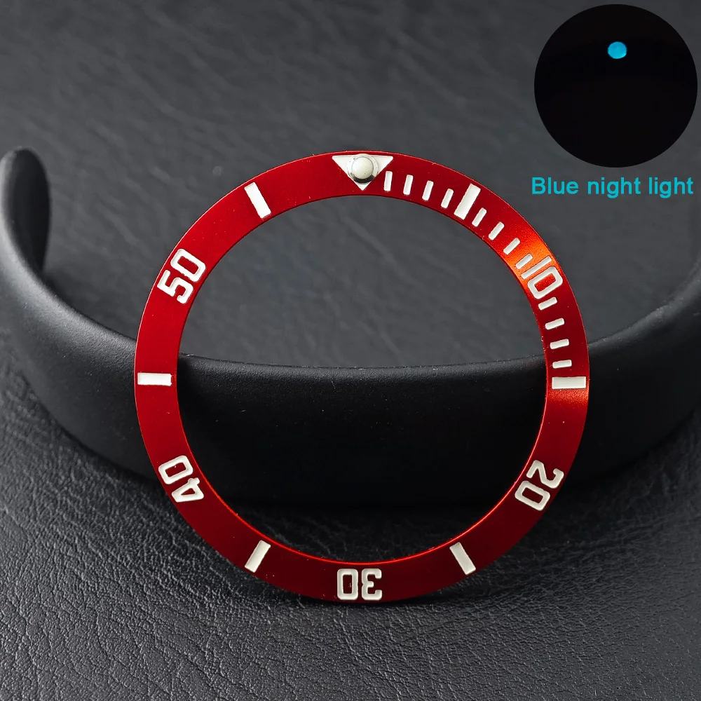Men's Watch Replacement Bezel Insert with Tilted Ceramic and Carbon Fiber Texture