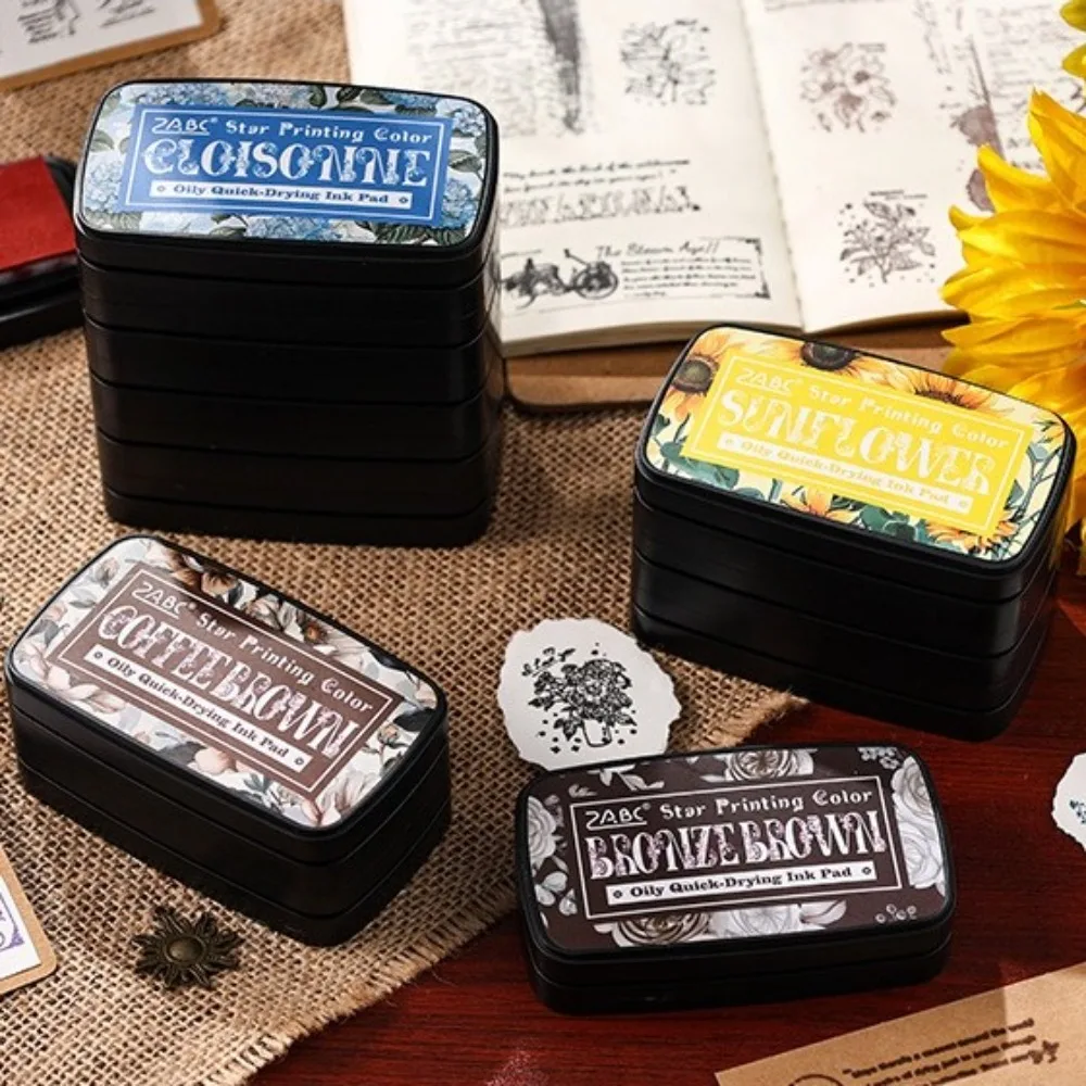 Vibrant Ink Pad for Stamps and Scrapbooking - Easy to Use School Accessory