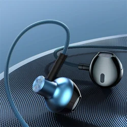 Enhanced Stereo Bass In - Ear Wired Earphones with Mic (Blue)