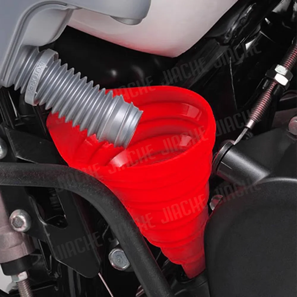 Universal Auto Motor Trichter Silikon Ändern Faltbare Tragbare Auto Motor Öl Benzin Ändern Trichter Auto Zubehör – Detail 6