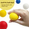 10pcs/lot Soft Indoor Practice PU Yellow Golf Balls Training Aid Drop Shipping Wholesale Gift for Golfers