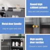 8 Tier Bamboo Shoe Storage Cabinet with Doors, 39-40 Pairs Shoe Rack for Closet, Freestanding Shoe Storage Cabinet 4