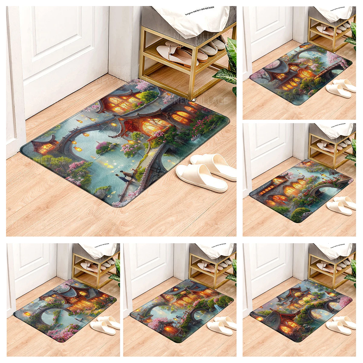 

House entrance carpet Home doormat entrance Room Bath mat Foot mat bathroom non-slip mat Kitchen water absorption mat