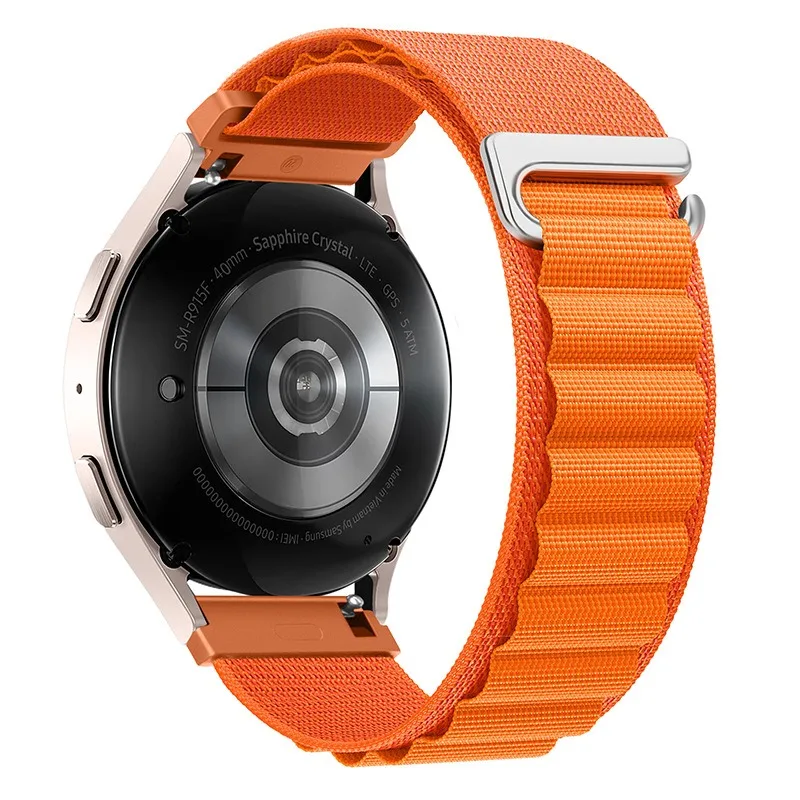 Alpine Nylon Loop Watch Strap, 20mm/22mm, Universal Design