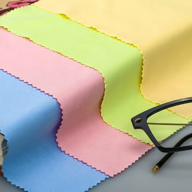 1/200Pcs Random Color Glasses Cleaner High Quality for Lens Clothes Phone Screen Cleaning Wipes Microfiber Clean Cloth