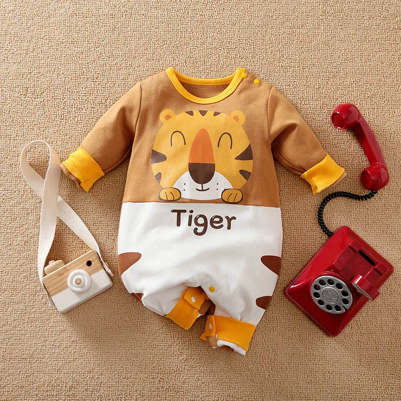 

Newborn Autumn Baby Costume Crawling Clothing Infant Clothes 0 To 24months Rompers Bodysuit Jumpsuit For Kids Long Sleeves